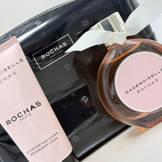 Rochas Mademoiselle Eau de Parfum Estuche 90 ml + Body Lotion 100 ml + Cartera de Mano
