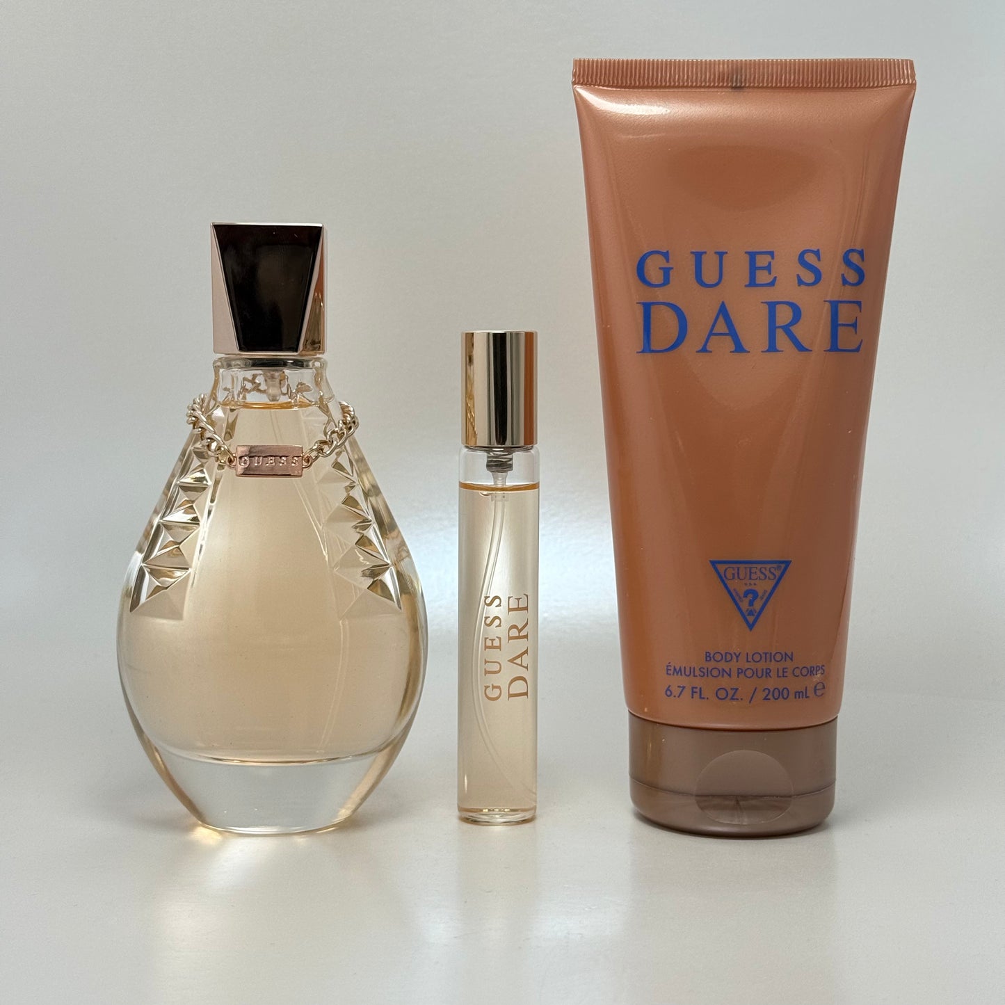Guess Dare Eau de Toilette Estuche 100 ml + Travel Spray 15 ml + Body Lotion 200 ml