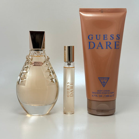 Guess Dare Eau de Toilette Estuche 100 ml + Travel Spray 15 ml + Body Lotion 200 ml