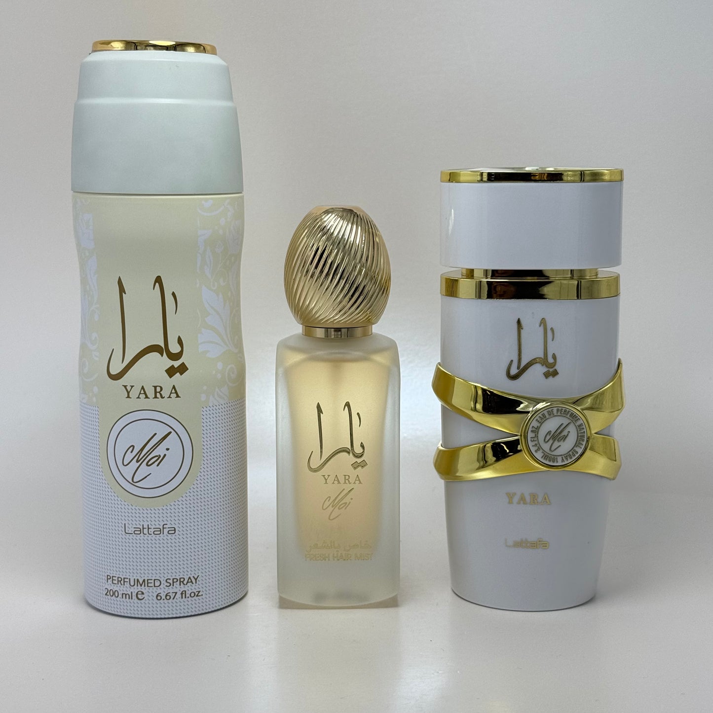 Lattafa Yara Moi Eau de Parfum Estuche 100 ml + Perfume Spray 200 ml + Hair Mist 50 ml