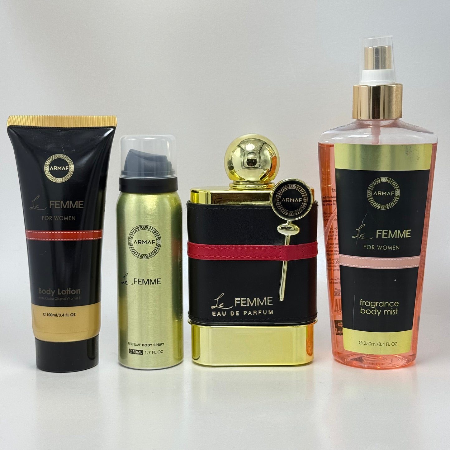 Armaf Le Femme Eau de Parfum Estuche 100 ml + Body Lotion 100 ml + Body Spray 50 ml + Body Mist 250 ml