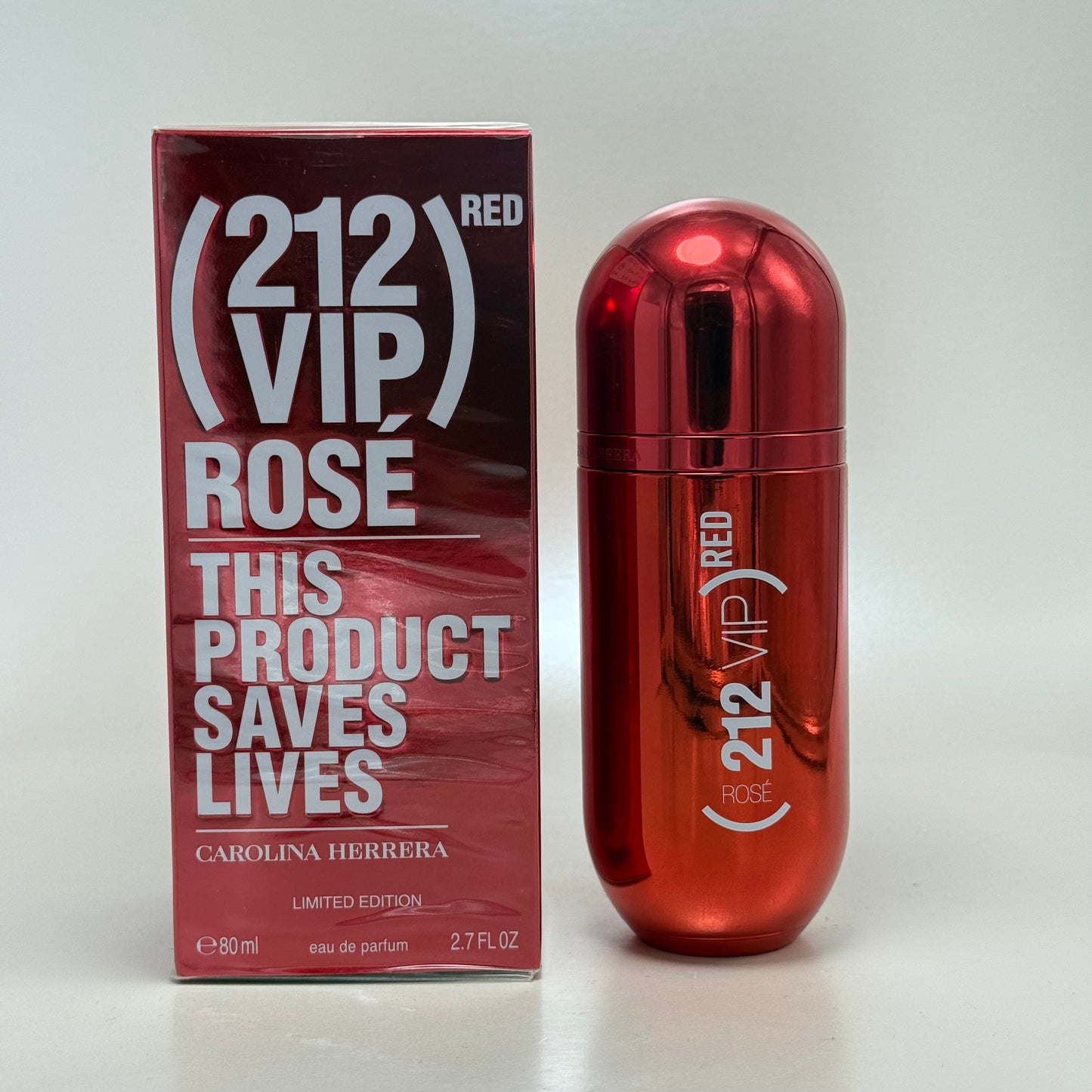 Carolina Herrera 212 VIP Rosé This Product Saves Lives Limited Edition Eau de Parfum 80 ml